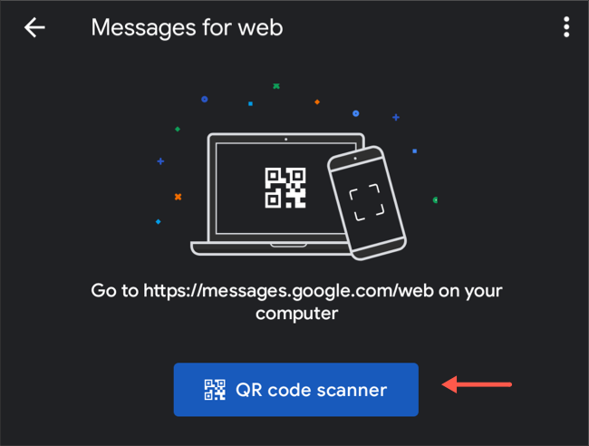 Наведите камеру телефона на QR‑код
