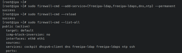 настройка firewalld