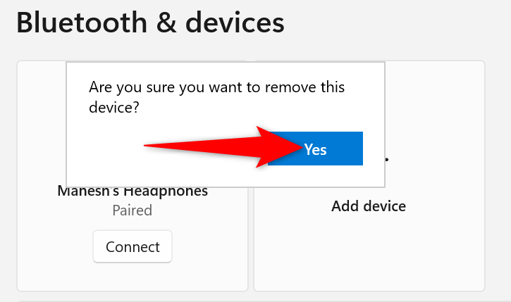 Выберите Да в диалоге