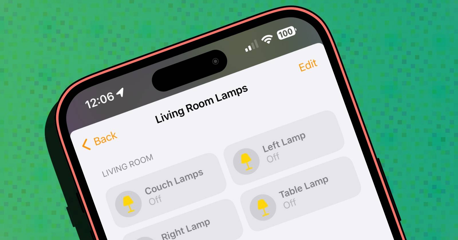 iOS 16 Home App Accessory Group Displayed On An iPhone 13 Pro Max