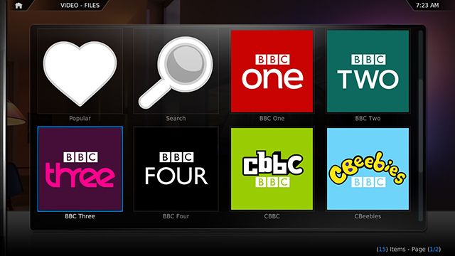 iPlayer для XBMC — просмотр BBC live (UK)