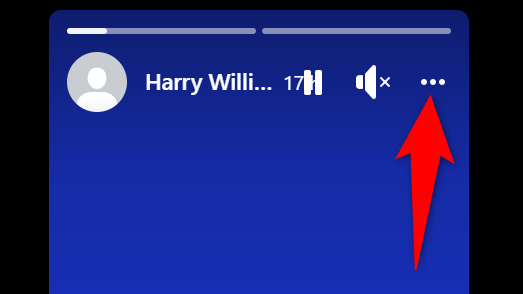 Три точки для управления элементом текущей истории в веб-интерфейсе.