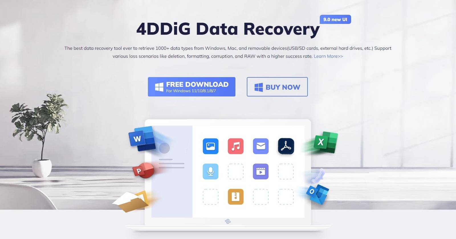 Сайт 4DDiG — восстановление данных