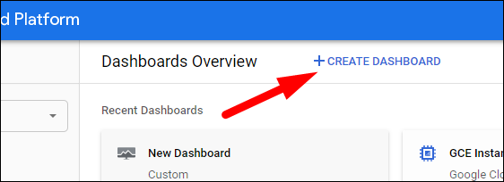Кнопка создания нового дашборда