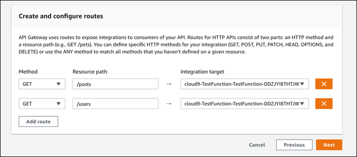 Добавьте маршруты и методы