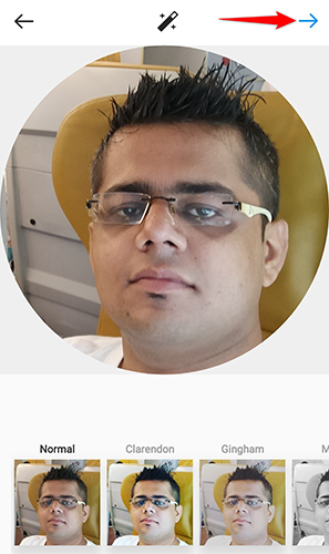 Выбор фото из галереи при смене фото профиля в приложении