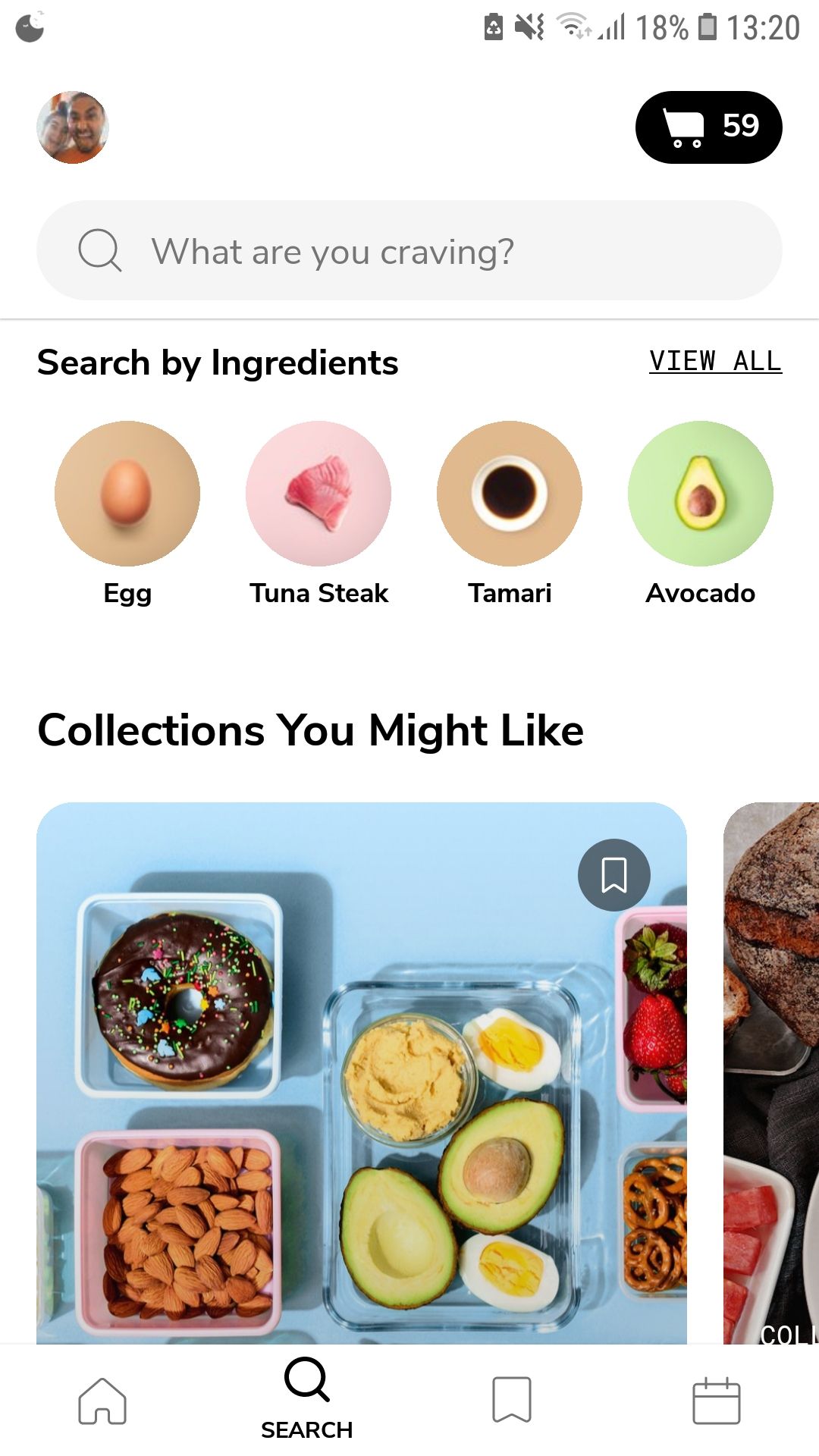 Поиск рецептов и фильтры в SideChef: ингредиенты, калории, диеты
