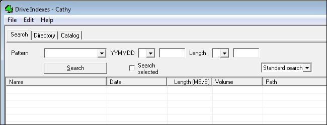 Интерфейс Cathy после первого запуска