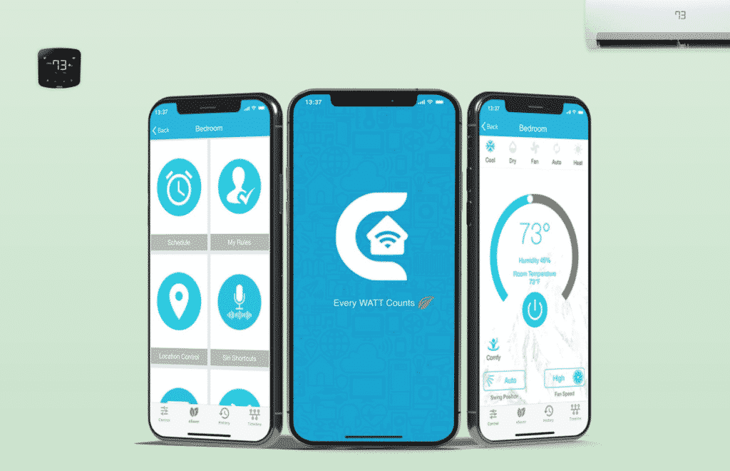 Панель управления Cielo Home с основными функциями