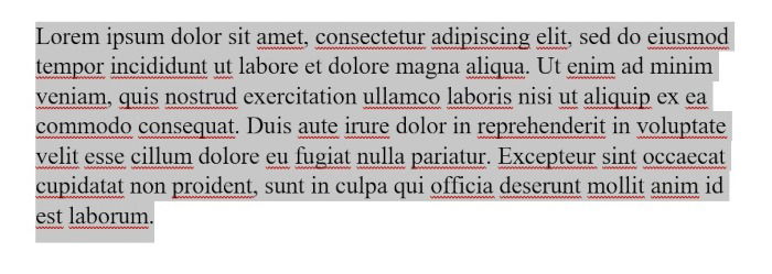 Выделение абзаца в Word