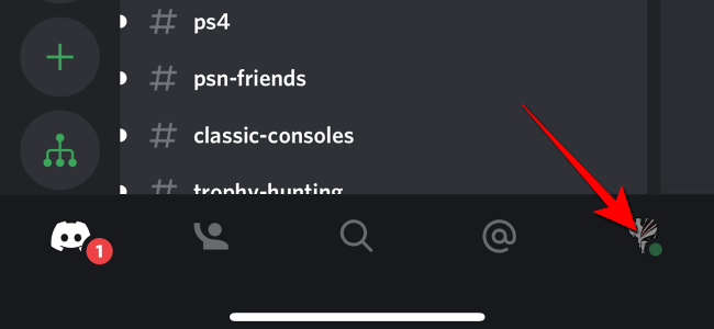 Нажмите на аватарку в правом нижнем углу, чтобы открыть настройки пользователя