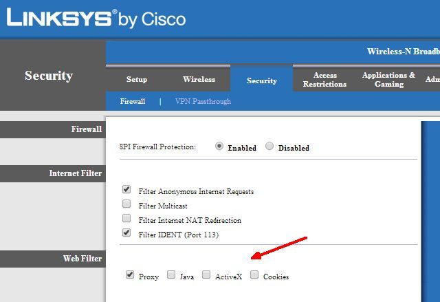 Block content on your router