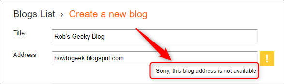 Сообщение о занятом адресе