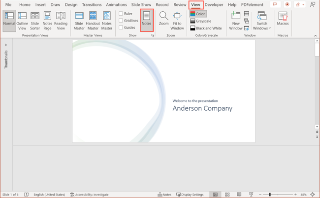 Как распечатать PowerPoint с заметками