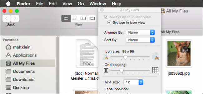 Настройка отображения папок в Finder (OS X)