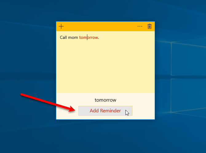 windows ink reminder