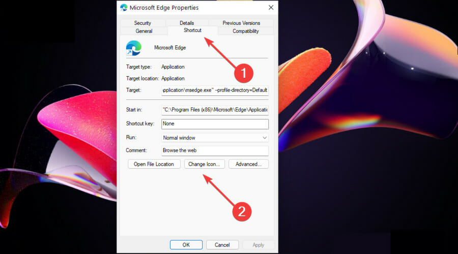 Смена значка ярлыка закреплённого приложения