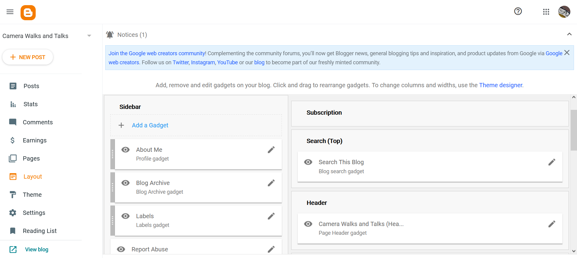 Настройка домена в Blogger
