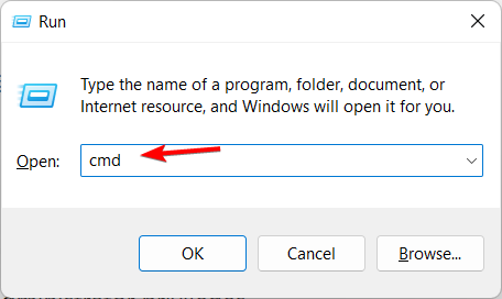 Открытое окно cmd с запуском от администратора