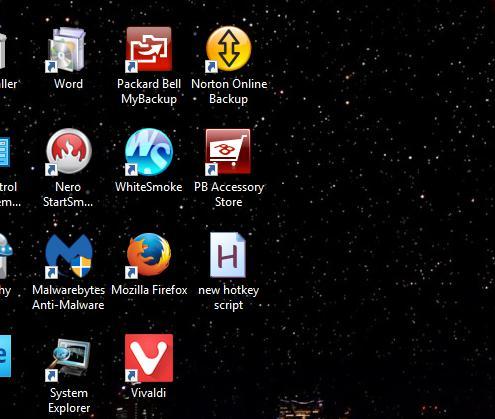 Пример иконки скрипта AutoHotkey на рабочем столе