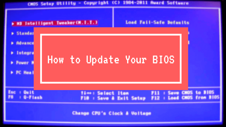 Прошивка BIOS/UEFI на экране