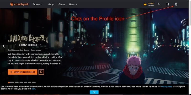 Как активировать Crunchyroll на любом устройстве