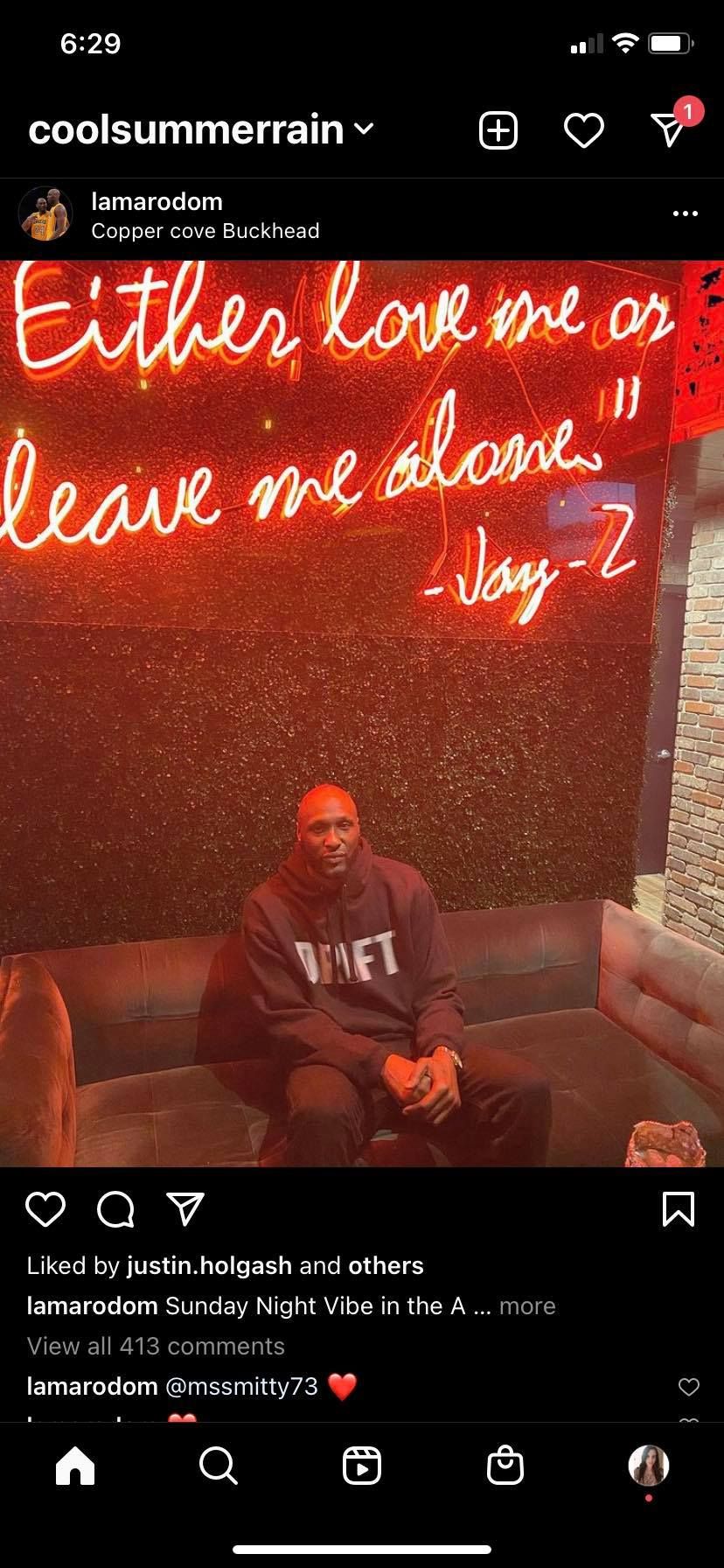 скриншот поста Instagram