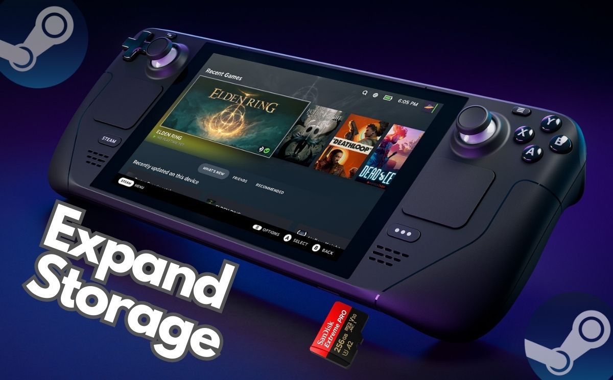 Étendre le stockage du Steam Deck avec microSD