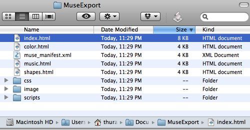 Пример итоговой страницы перед публикацией