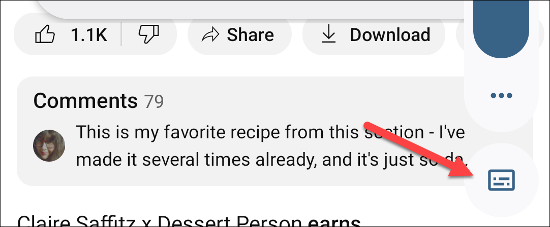 Turn on or off live caption.