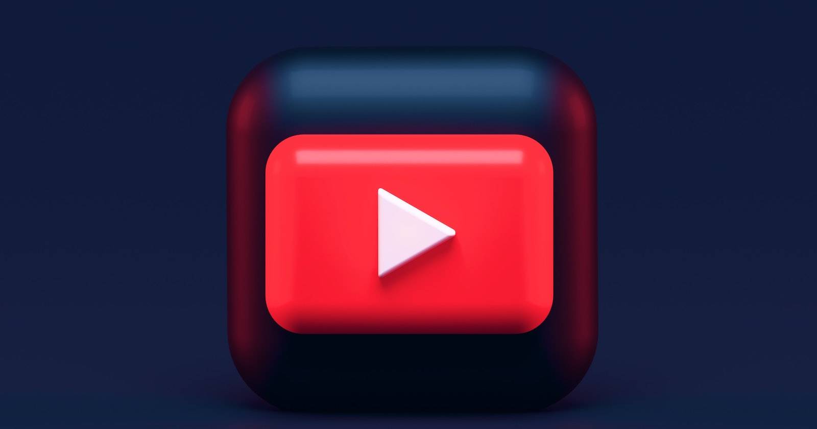 Логотип YouTube на красном фоне