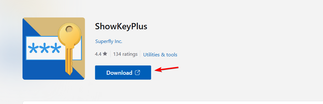 Страница загрузки ShowKeysPlus — кнопка Download