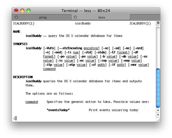 Оформление рабочего стола с событиями iCal и аккуратным шрифтом