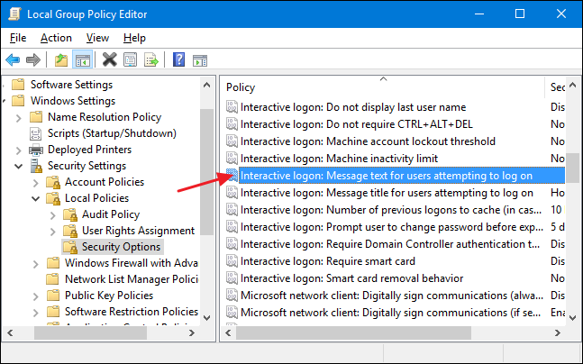 Окно редактирования текста интерактивного входа