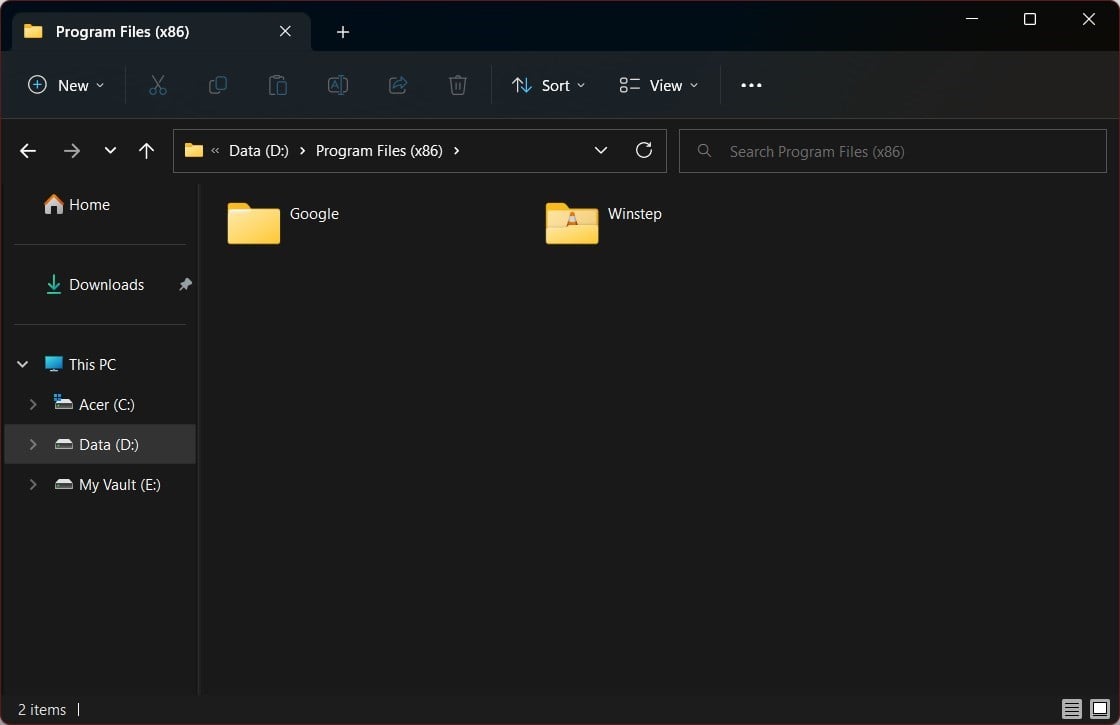 Пример вида Tiles