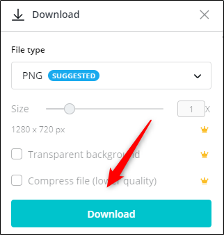 Кнопка скачивания изображения
