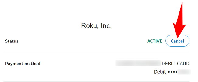 Нажмите кнопку «Отменить».