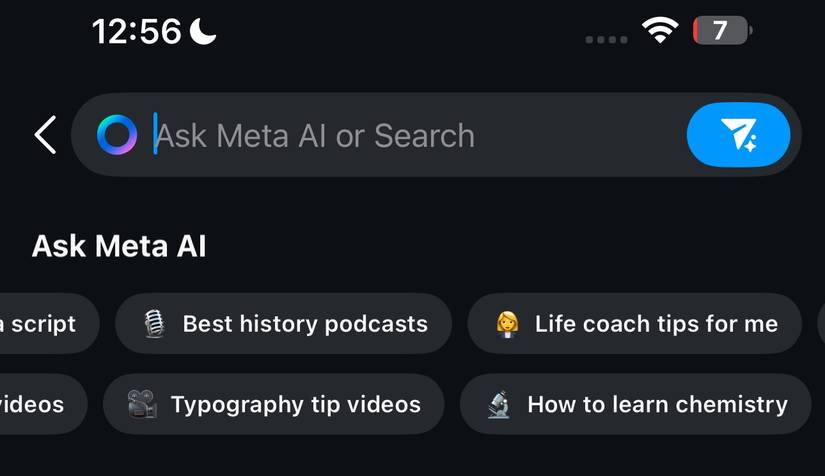 Instagram’s search bar