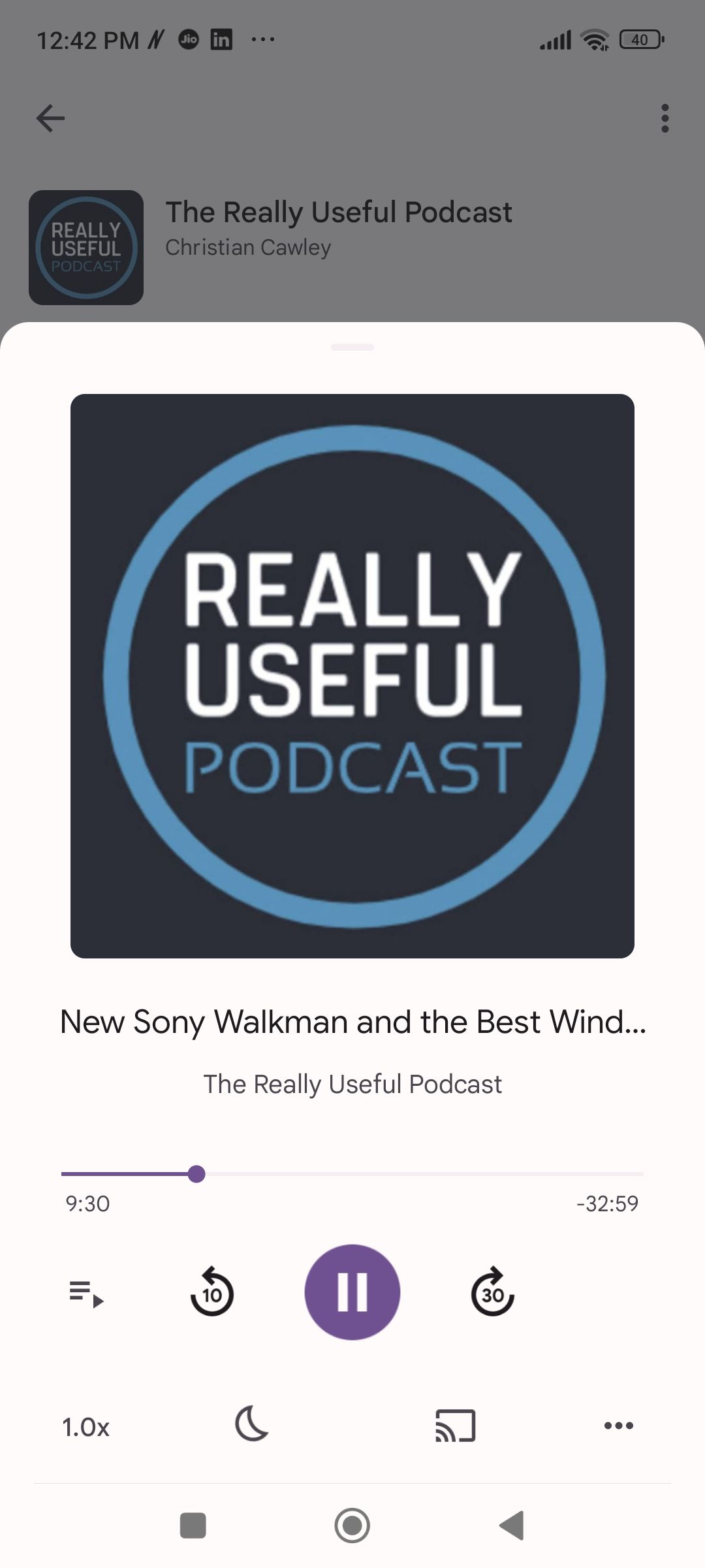 плеер Google Podcasts