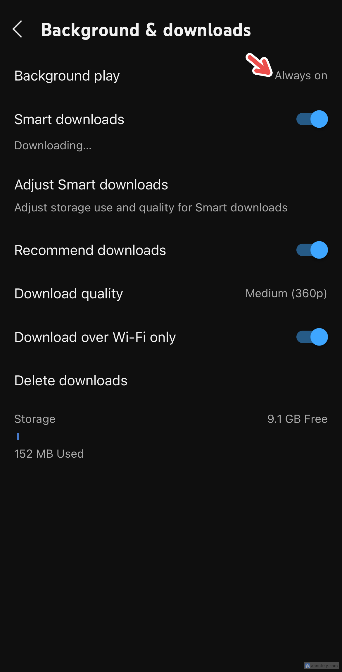 Включение фонового воспроизведения на YouTube.