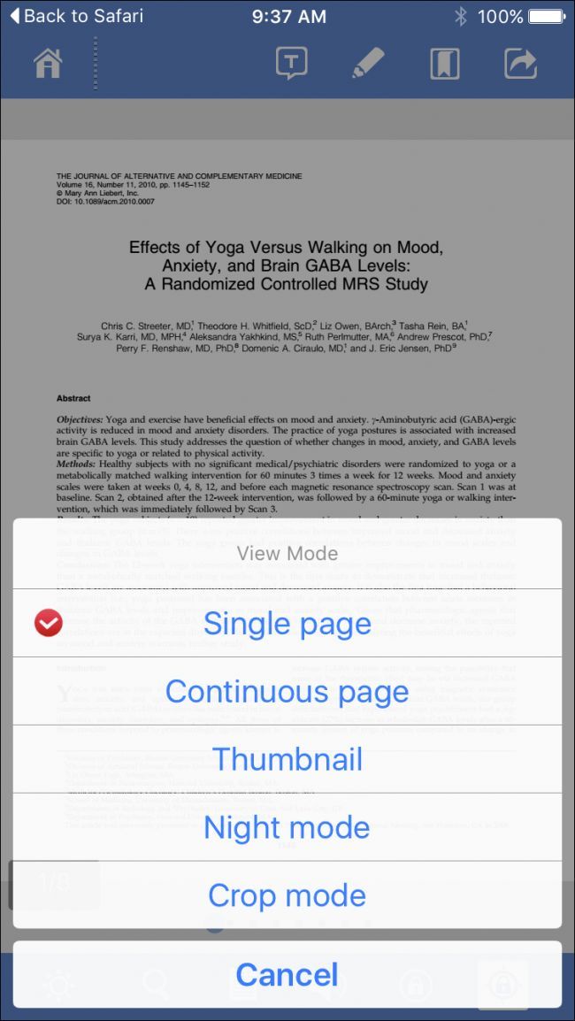 Режимы просмотра в Foxit: выбор варианта отображения