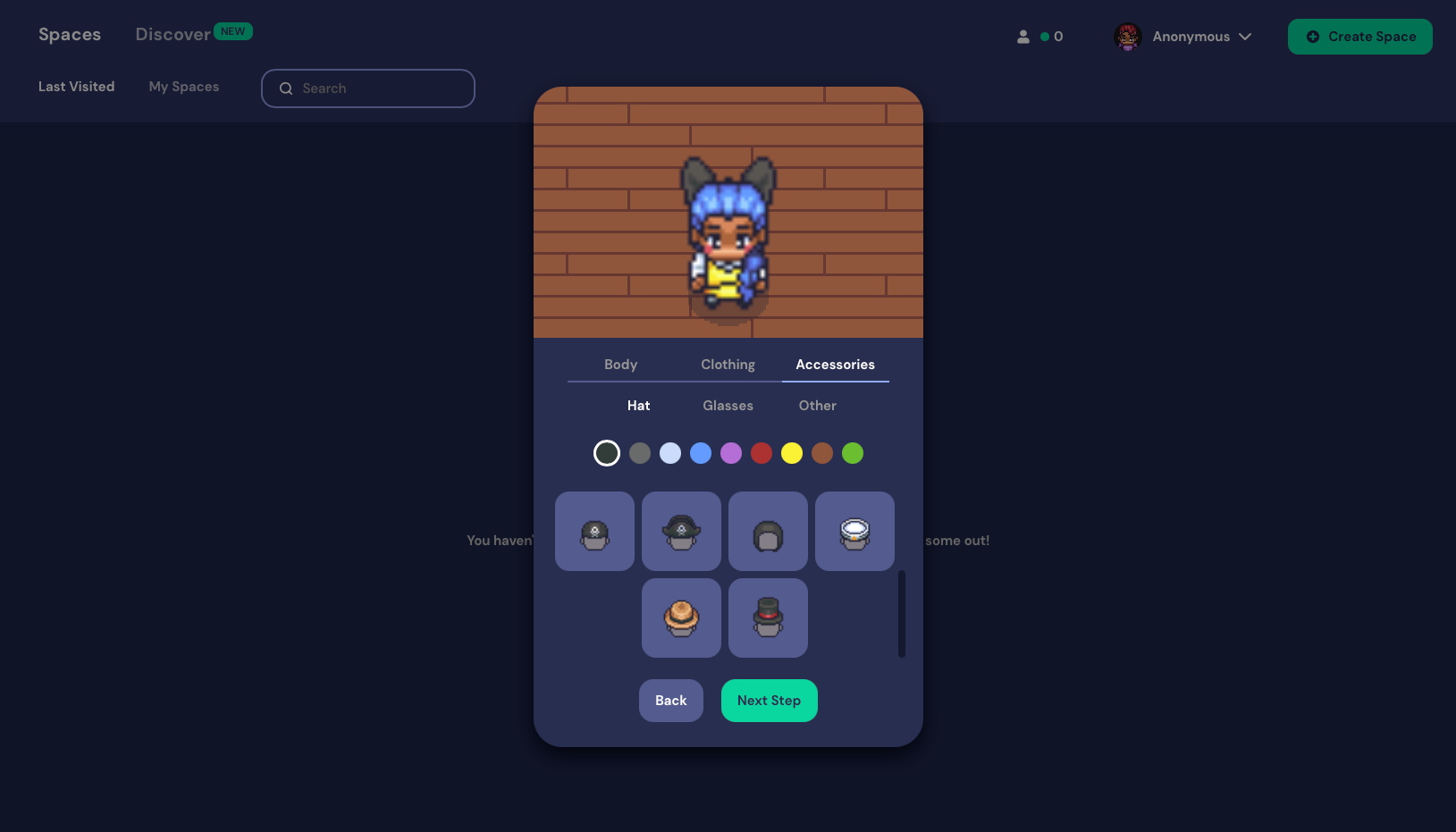 Настройка аватара Gather Town