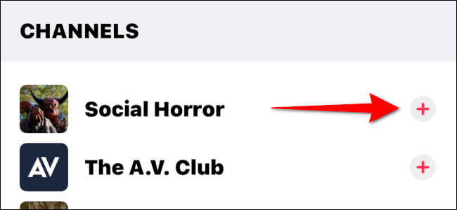 News App Add Channel