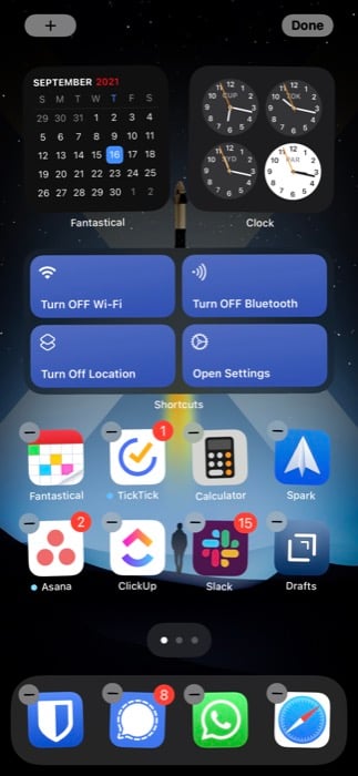 Упорядочить приложения на домашнем экране iPhone