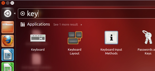 Окно настроек клавиатуры в Ubuntu