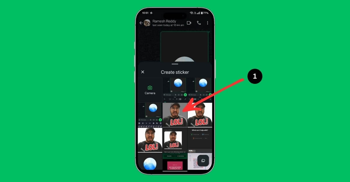 WhatsApp: выберите изображение для создания стикера
