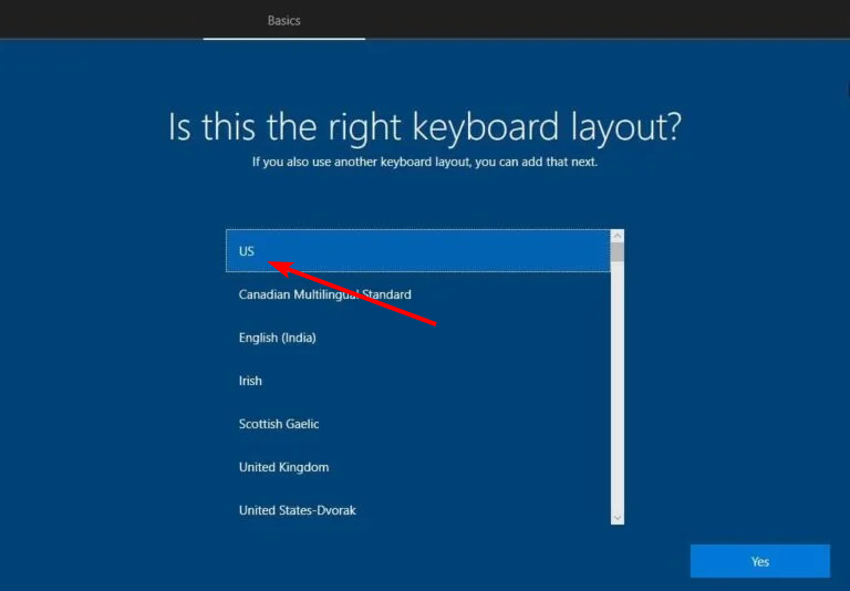 Настройка региона и раскладки клавиатуры