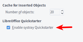 Скриншот: включение Quickstarter в настройках