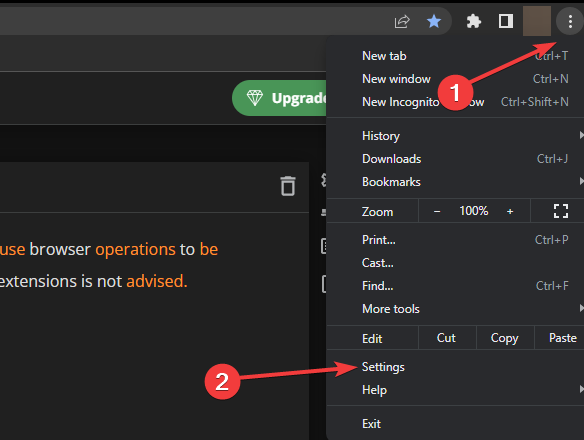 настройки chrome