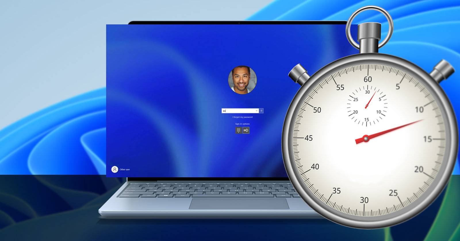 Экран входа в Windows 11